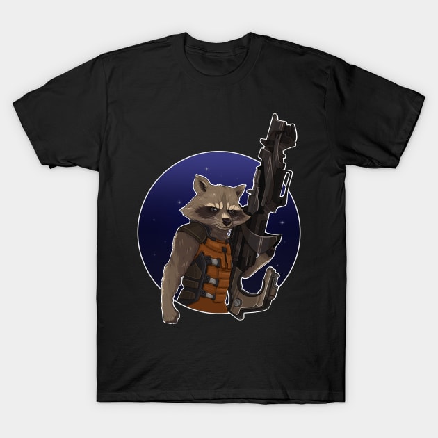 Rocket Racoon T-Shirt by Arnix